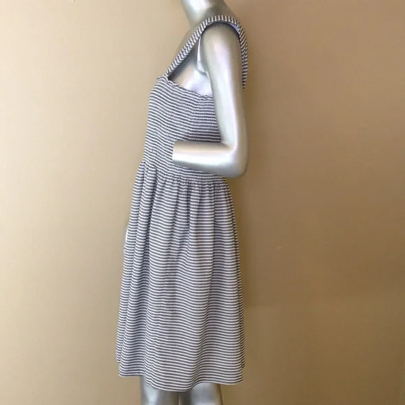 MADEWELL | Texture & Thread Smocked Dress in Stripe - Picture 9 of 16